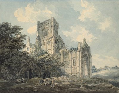 Abbazia di Kirkstall, Yorkshire, XVIII secolo da Thomas Girtin